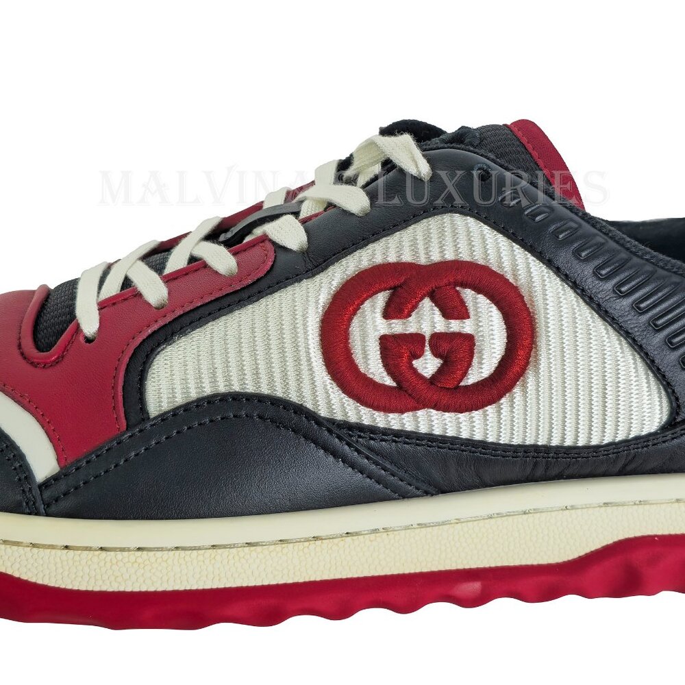 GUCCI SNEAKERS MENS MAC 80 EMBROIDERED SHOES w LOGO sz 7.5G US 8 - Picture 10 of 14